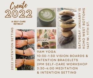 "Create" 2022 Vision Board/ Intention Bracelet workshop